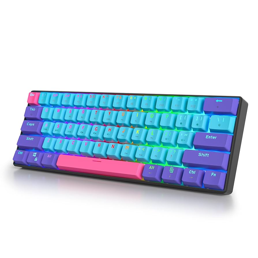WinMe C6/86LB ソフト付 Amazon.com: Womier 60% Percent Keyboard Gaming, WK61 Creamy